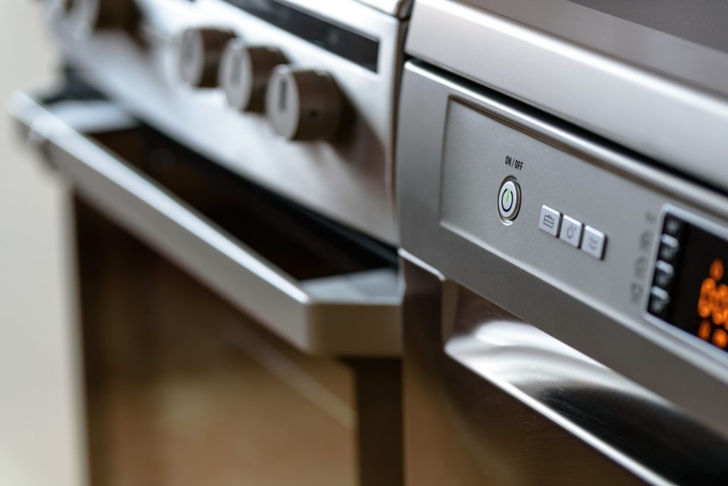 close up of appliances
