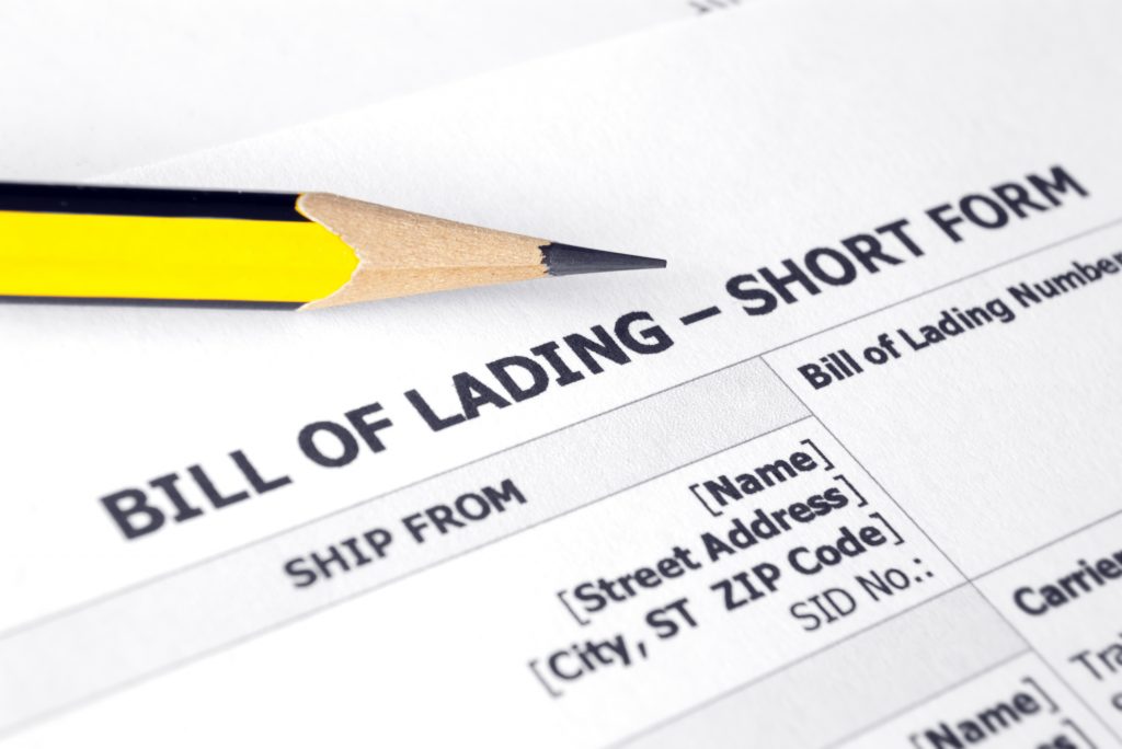 bill of lading