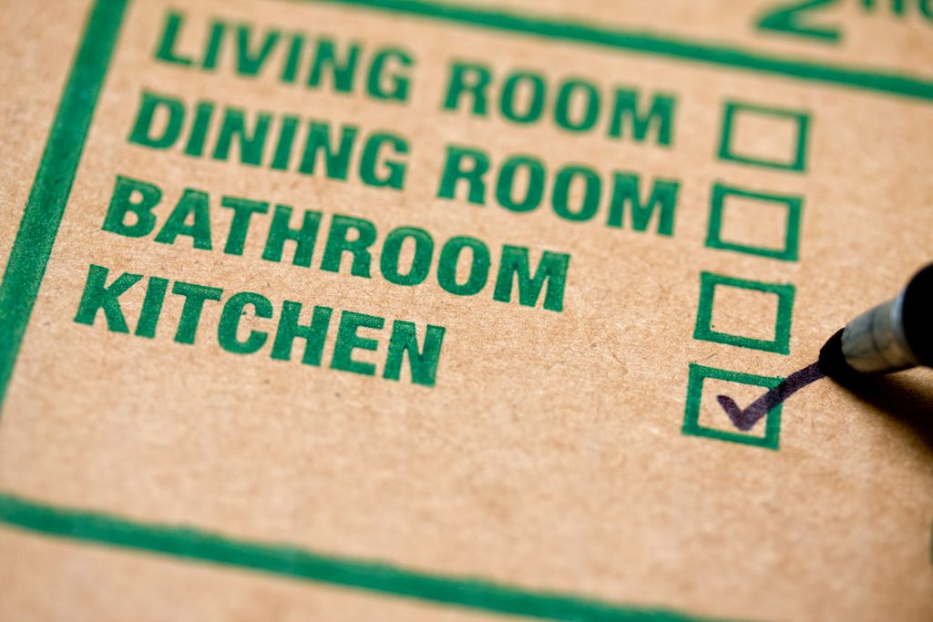 labeled moving box
